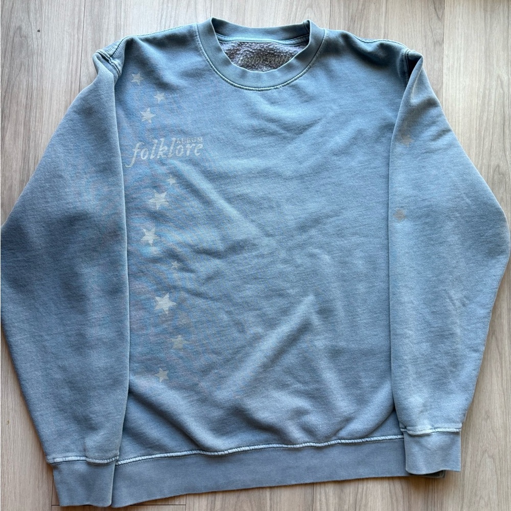 Taylor Swift Blue Crewneck Sweater Folklore